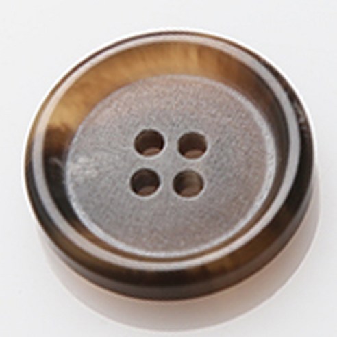 HR빅버튼 봄베이 단추 지름 15mm, 라이트브라운, 12개입
