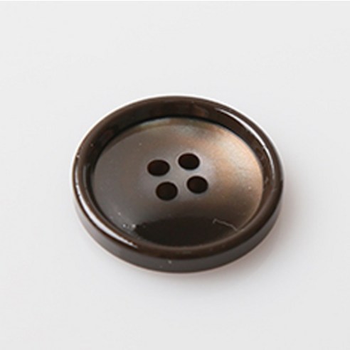 HR빅버튼 올랜도 단추 15mm, 브라운, 8개입