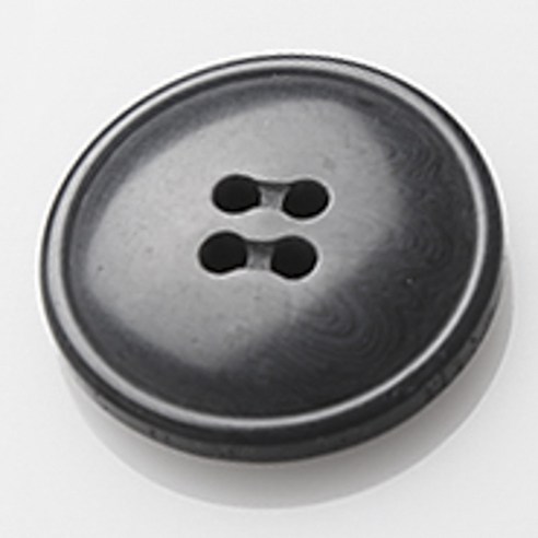 HR빅버튼 디테 단추 25mm, 블랙, 12개입