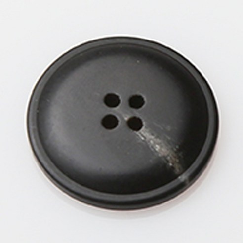 HR빅버튼 티볼리 무광 단추 지름 23mm, 블랙, 4개입