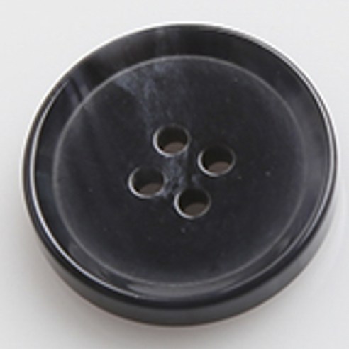 HR빅버튼 옥스포드유광 단추 25mm, 네이비, 4개