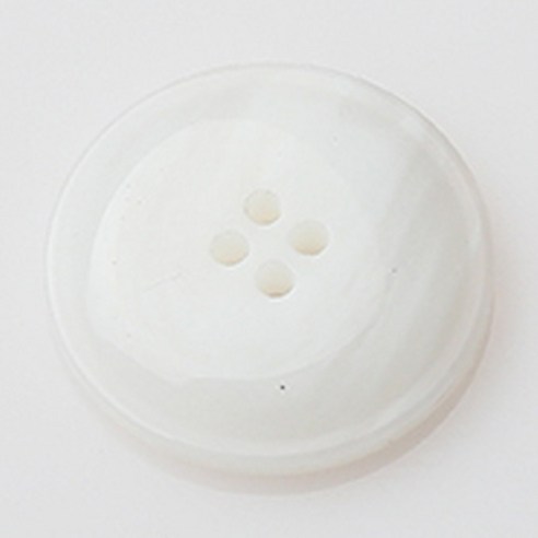 HR빅버튼 티볼리 유광 단추 지름 23mm, 화이트, 12개입