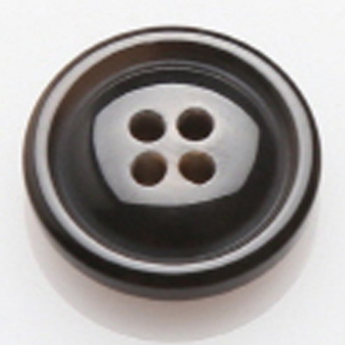 HR빅버튼 호동 단추 18mm, 블랙, 4개입