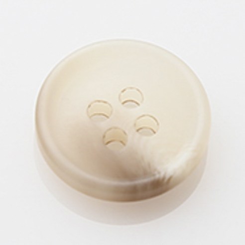 HR빅버튼 아이젠 무광 단추 15mm, 아이보리, 4개입
