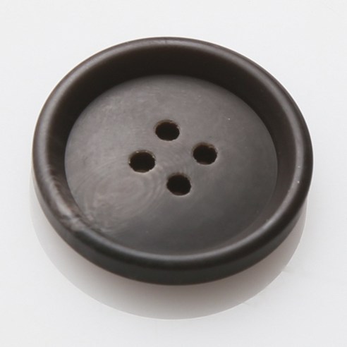 HR빅버튼 아이젠 무광 단추 18mm, 다크브라운, 4개입