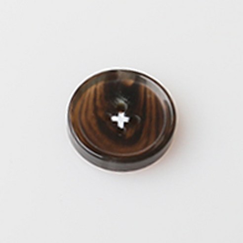 HR빅버튼 크라이 단추 15mm, 브라운, 4개입