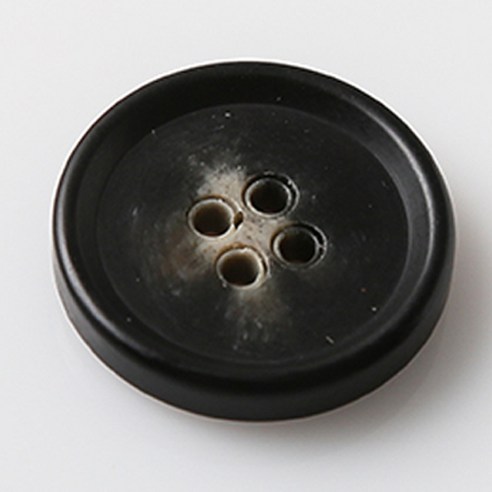 HR빅버튼 보이스 무광 단추 23mm, 블랙, 4개입