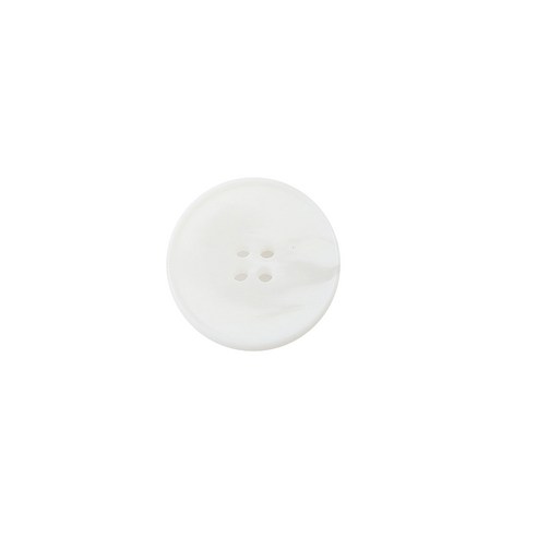 HR빅버튼 가우디 무광 단추 25mm, 화이트, 4개입