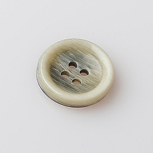 HR빅버튼 파운드 유광 단추 15mm, 카키브라운, 4개입