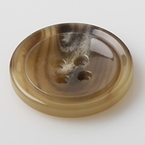 HR빅버튼 쿠바 단추 30mm, 다크베이지, 12개입