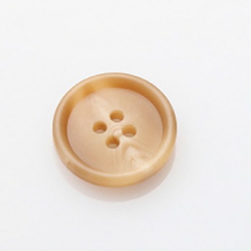 HR빅버튼 워킹 무광 단추 15mm, 다크베이지, 8개