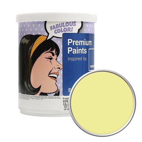 노루페인트 팬톤 외부용 실외 저광 페인트 1L, 11-0620 Elfin Yellow