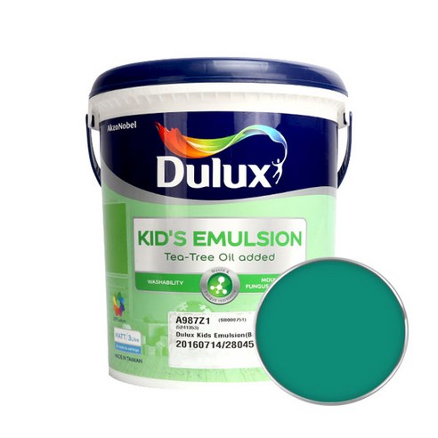 듀럭스 키즈 에멀전 무광 페인트 3L, Seaweed Sensation, 1개