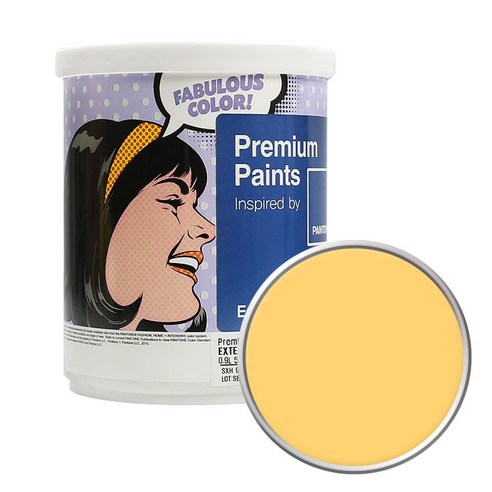 노루페인트 팬톤 외부용 실외 저광 페인트 1L, 13-0941 Banana Cream