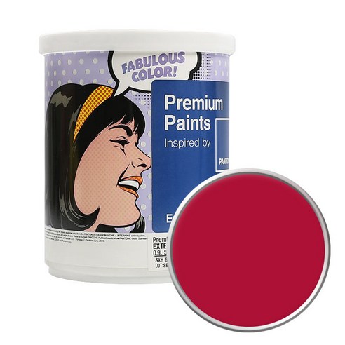 노루페인트 팬톤 외부용 실외 저광페인트 1L, 19-1761 Tango Red