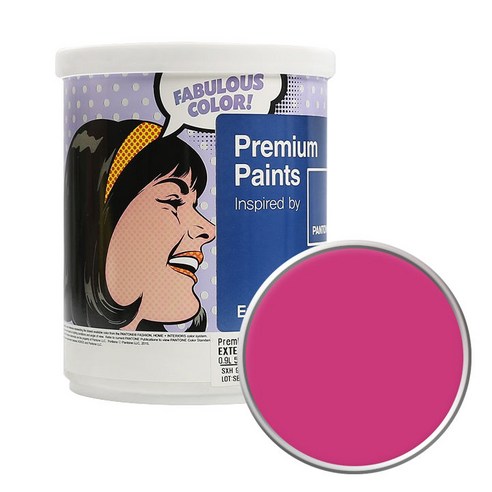 노루페인트 팬톤 외부용 실외 저광페인트 1L, 18-2436 Fuchsia Purple
