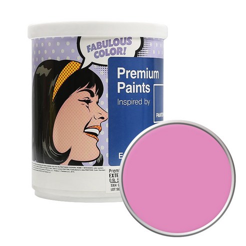노루페인트 팬톤 외부용 실외 저광페인트 1L, 15-2718 Fuchsia Pink
