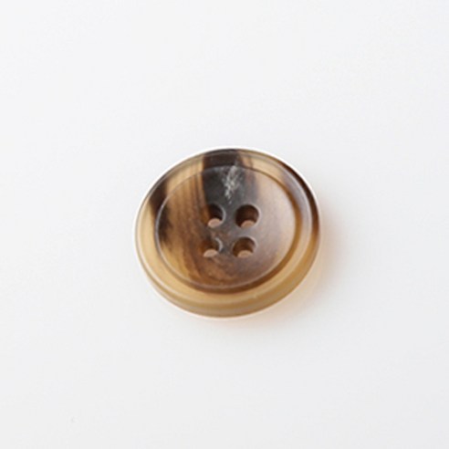HR빅버튼 쿠바 무광 단추 21mm, 라이트브라운, 4개입