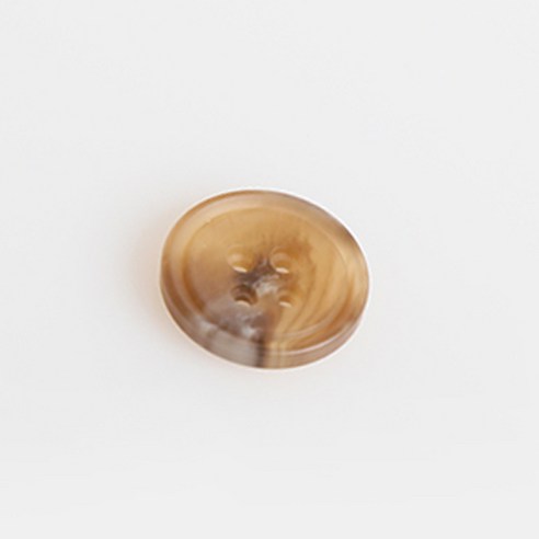 HR빅버튼 쿠바 무광 단추 18mm, 다크베이지, 8개입