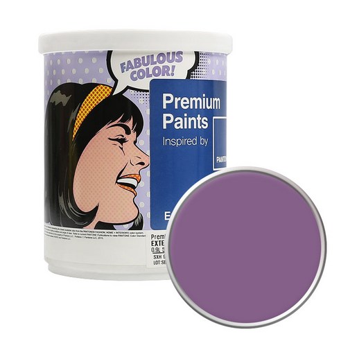 노루페인트 팬톤 외부용 실외 저광 페인트 1L, 18-3418 Chinese Violet