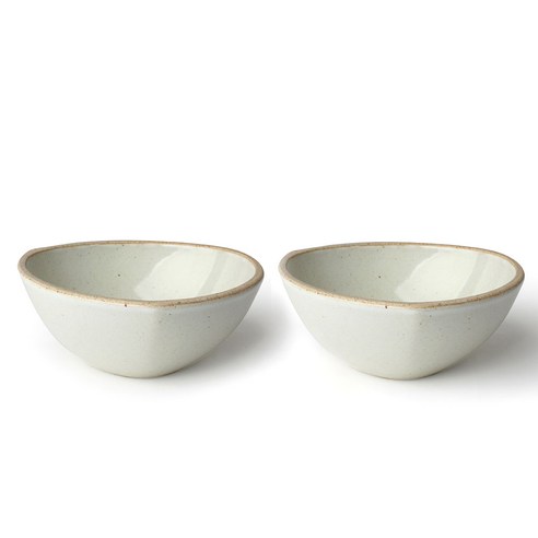 무경도자기 삼각 소면기, 화이트, 2개입