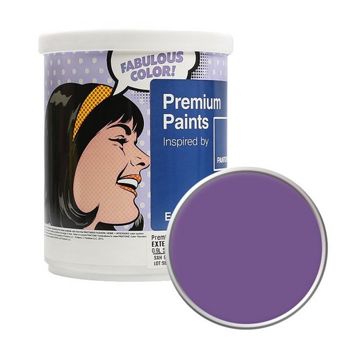 노루페인트 팬톤 외부용 실외 저광페인트 1L, 18-3520 Purple Heart