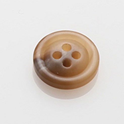 HR빅버튼 막시봉무광 단추 15mm, 베이지, 4개입
