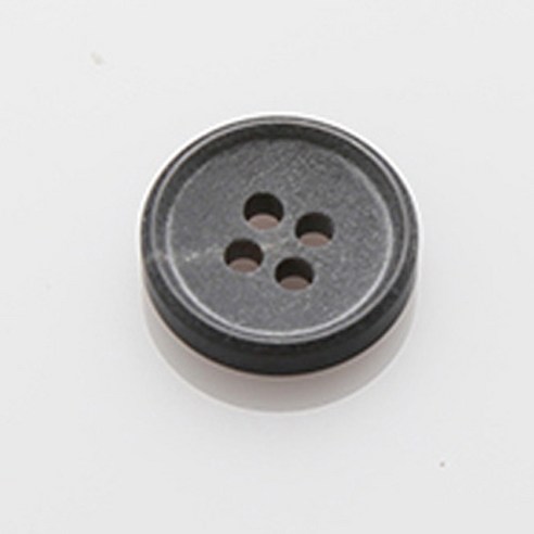 HR빅버튼 더스트 단추 18mm, 블랙, 12개입