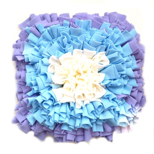 아리코 DrMini 양이 아지 노즈푸드 매트 45 x 45 cm, 퍼플블루 꽂 봉우리, 1개