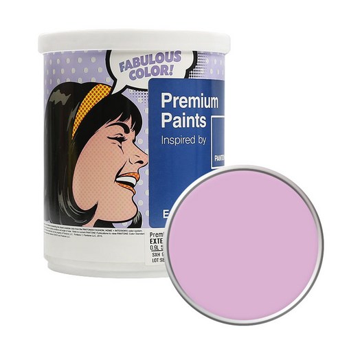 노루페인트 팬톤 외부용 실외 저광 페인트 1L, 14-3207 Pink Lavender
