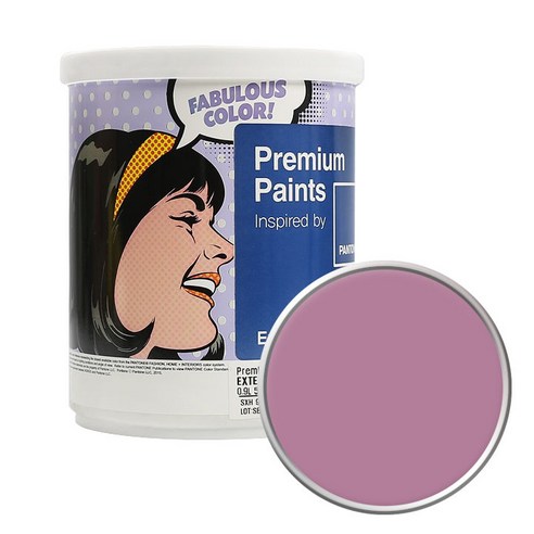 노루페인트 팬톤 외부용 실외 저광 페인트 1L, 16-2111 Mauve Orchid