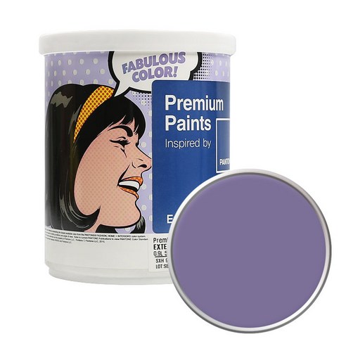 노루페인트 팬톤 외부용 실외 저광 페인트 1L, 18-3718 Purple Haze