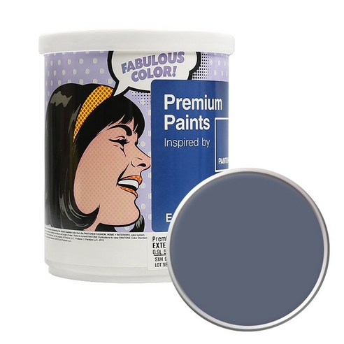 노루페인트 팬톤 외부용 실외페인트 1L 저광, 18-3910 Folketone Gray