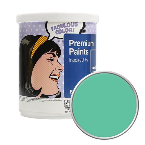 노루페인트 팬톤 외부용 저광 페인트 1L, Spearmint 15-5819
