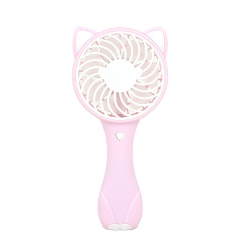데코 충전식 휴대용 선풍기 FOX FAN, FOX FAN-DCS1, 핑크