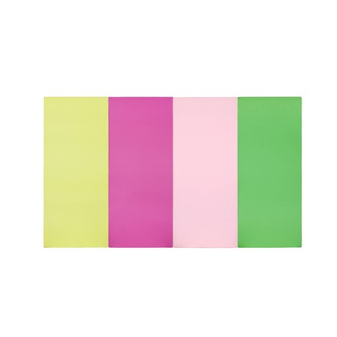 퍼니존 퍼니테라피 피스타치오비비드 시리즈4 유아폴더매트, 피스타치오 + 핫핑크 + 베이비핑크 + 그린