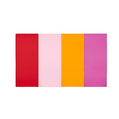 퍼니존 퍼니테라피 레드비비드 시리즈5 유아폴더매트, 레드 + 베이비핑크 + 오렌지 + 핫핑크