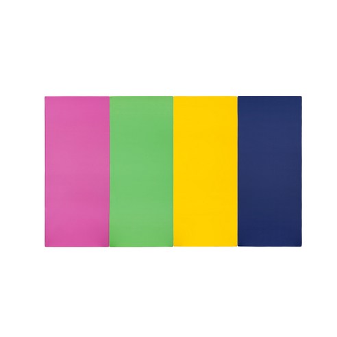 퍼니존 퍼니테라피 핫핑크비비드 시리즈4 유아폴더매트, 핫핑크 + 그린 + 옐로우 + 블루