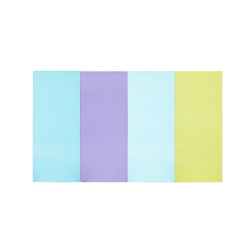 퍼니존 퍼니테라피 스카이블루비비드 시리즈4 유아폴더매트, 스카이블루 + 바이올렛 + 스카이블루 + 피스타치오, 중(200 x 120 x 4 cm)