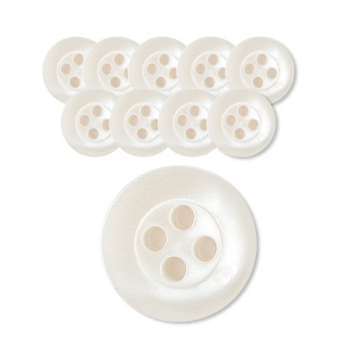 동화상가몰 DY 와이셔츠 단추 6 마야 11.5mm, WT, 10개입