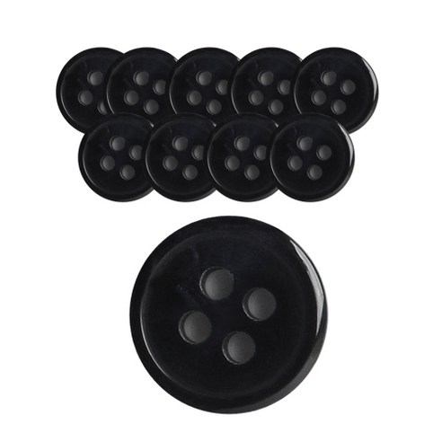 동화상가몰 DY와이셔츠 단추4 말리부 10mm, BK, 10개입