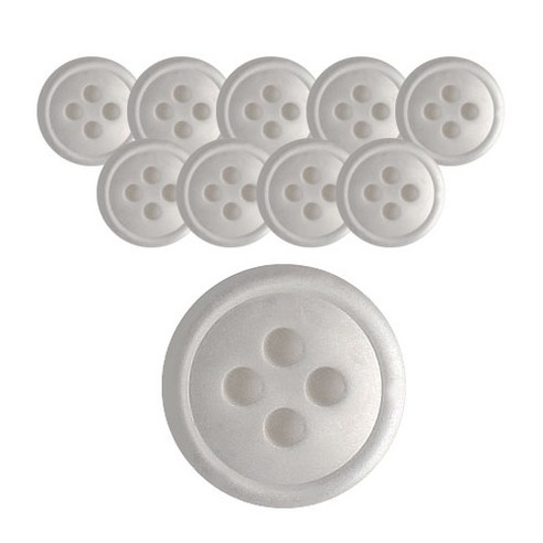 동화상가몰 DY와이셔츠 단추4 요크 무광 11.5mm, LGY, 10개
