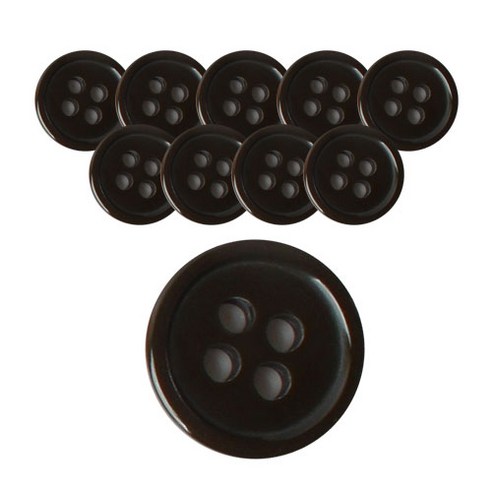 동화상가몰 DY와이셔츠 단추4 요크 13mm, BR, 10개