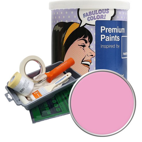 노루페인트 팬톤 외부용 실외 저광페인트 1L 세트, 14-2311 Prism Pink
