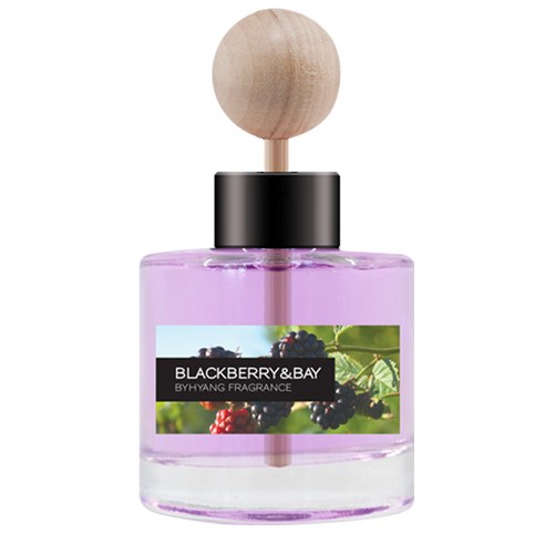 바이향 오토모티브 디퓨저 차량용, 블랙베리 앤 베이, 50ml, 1개