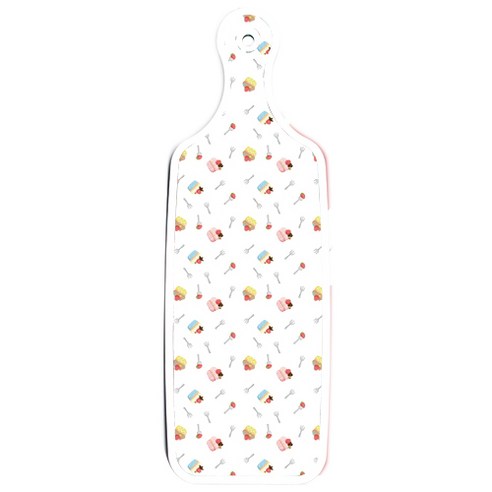 로엠디자인 양면 디자인 서빙도마, 미트레드 + 케익, 1개