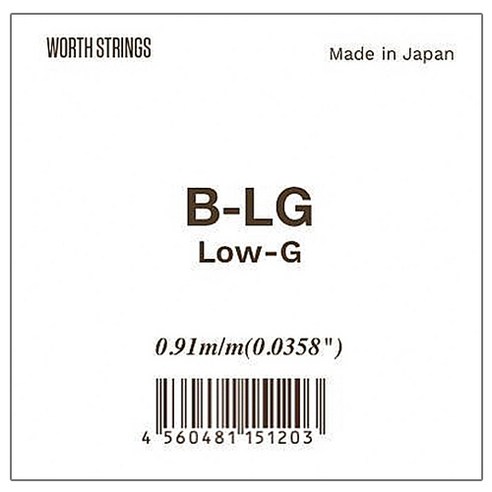 워쓰 우쿨렐레 줄, B-LG, brown, 1개