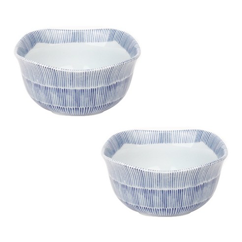디어리빙 블루라인 사각볼 11cm, 혼합 색상, 2개입