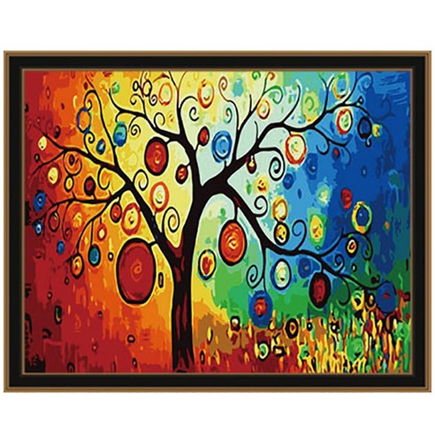 아이러브페인팅 DIY 명화그리기 40 x 50 cm, 행운의나무1, 1개
