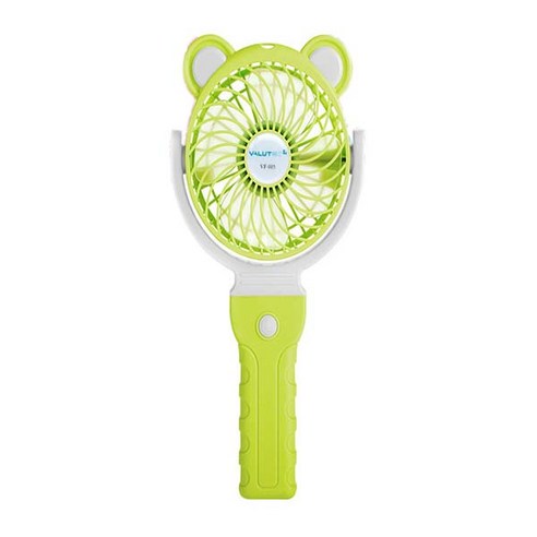 벨류텍 LED 핸디형 미니선풍기, VF-005, Green